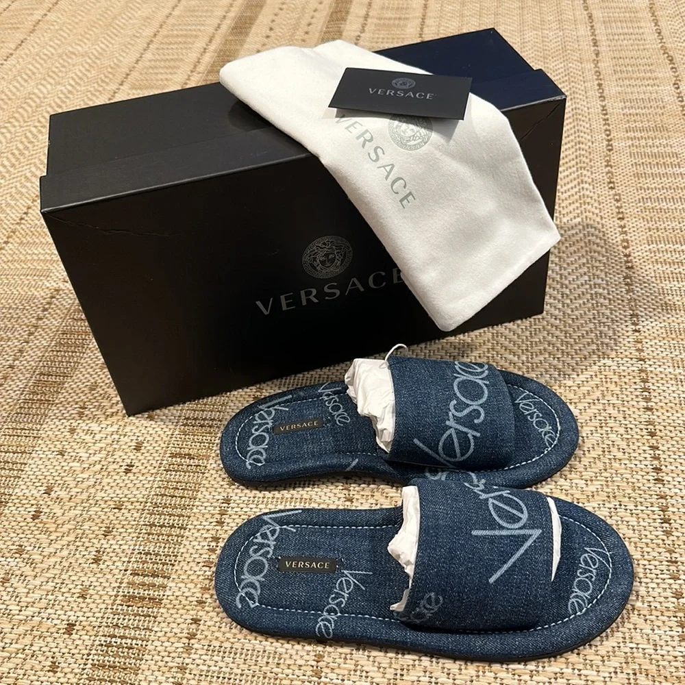 Versace Denim Sandals - Picture 2 of 5